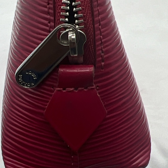 LOUIS VUITTON Epi Pochette Cosmetic Pouch Epi Leather Burgundy Bag M40641 - Picture 9 of 16